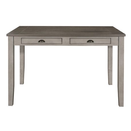 Brightleaf Brown/Light Gray 60" Counter Height Set from Homelegance - Luna Furniture