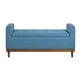 Brigitte Blue Lift Top Storage Bench from Homelegance - Luna Furniture