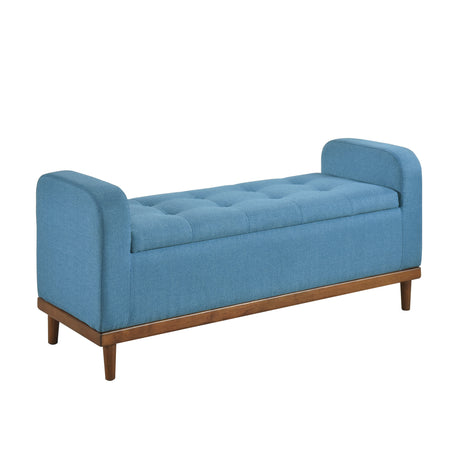 Brigitte Blue Lift Top Storage Bench from Homelegance - Luna Furniture