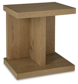 Brinstead Light Brown Chairside End Table from Ashley - Luna Furniture