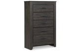 Brinxton Charcoal Chest of Drawers from Ashley - Luna Furniture