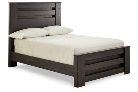 Brinxton Charcoal Full Panel Bed from Ashley - Luna Furniture