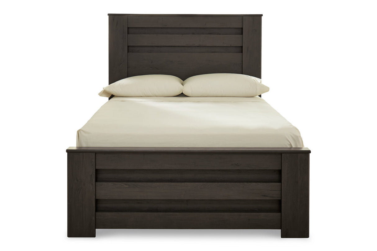Brinxton Charcoal Full Panel Bed from Ashley - Luna Furniture
