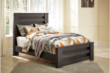 Brinxton Charcoal Full Panel Bed from Ashley - Luna Furniture