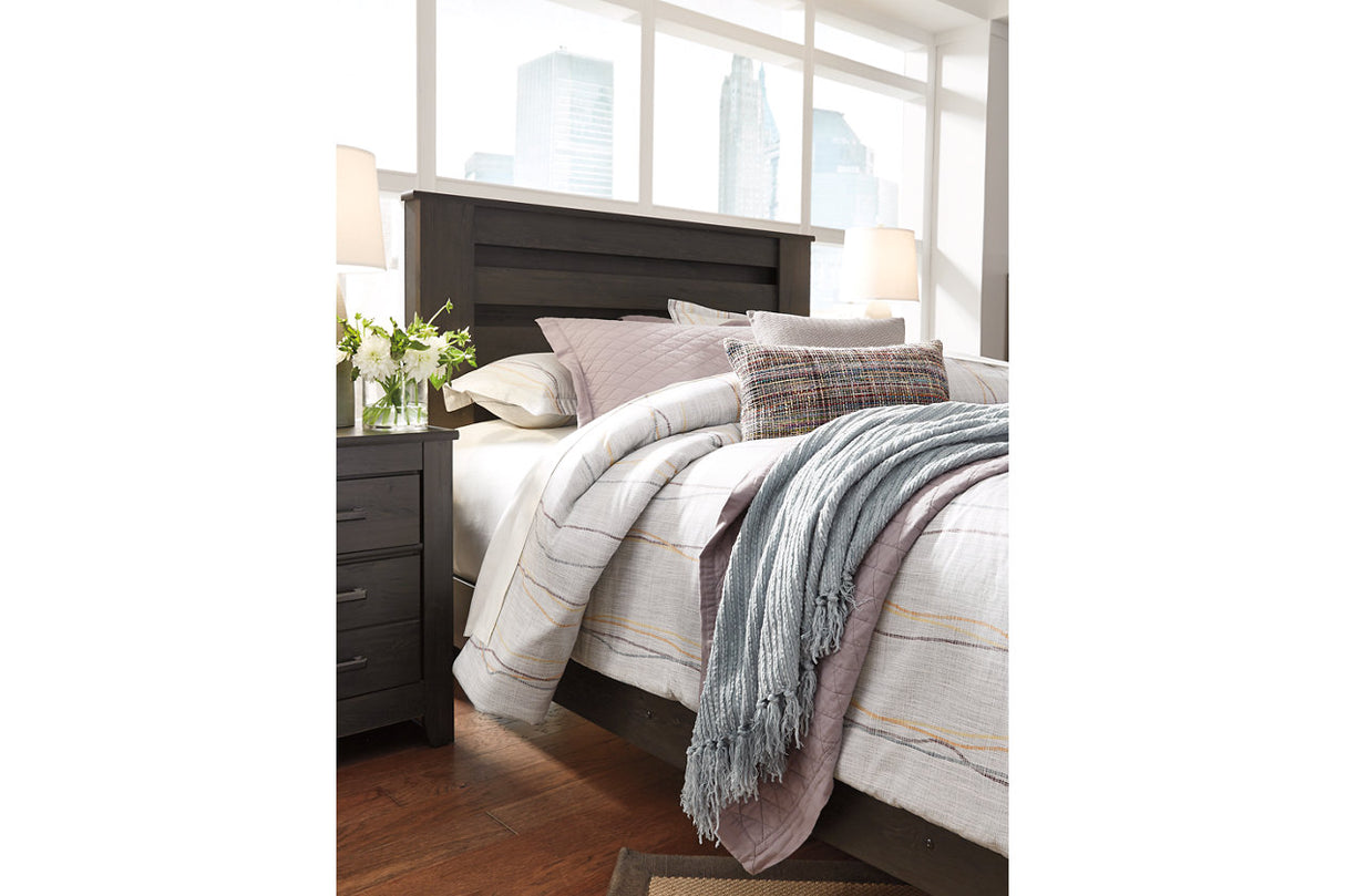 Brinxton Charcoal Full Panel Bed from Ashley - Luna Furniture
