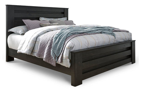 Brinxton Charcoal King Panel Bed from Ashley - Luna Furniture