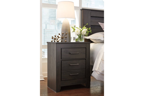 Brinxton Charcoal Nightstand from Ashley - Luna Furniture