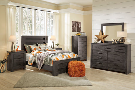 Brinxton Charcoal Youth Panel Bedroom Set from Ashley - Luna Furniture