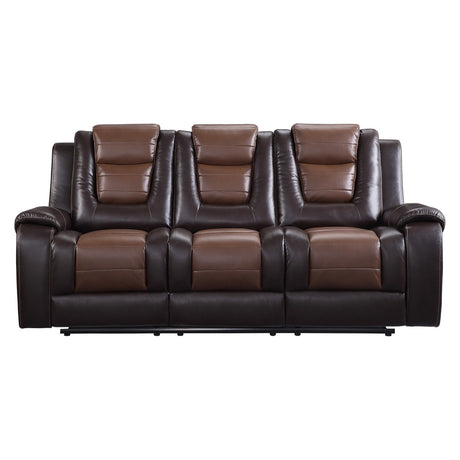 Briscoe Brown Double Reclining Living Room Set from Homelegance - Luna Furniture