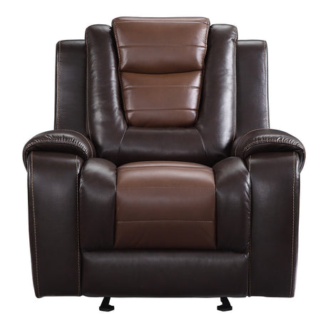Briscoe Brown Glider Reclining Chair from Homelegance - Luna Furniture
