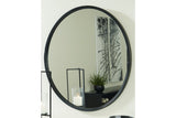 Brocky Black Accent Mirror from Ashley - Luna Furniture