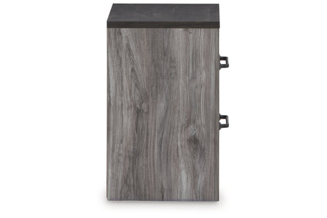 Bronyan Dark Gray Nightstand from Ashley - Luna Furniture