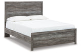 Bronyan Dark Gray Queen Panel Bed from Ashley - Luna Furniture