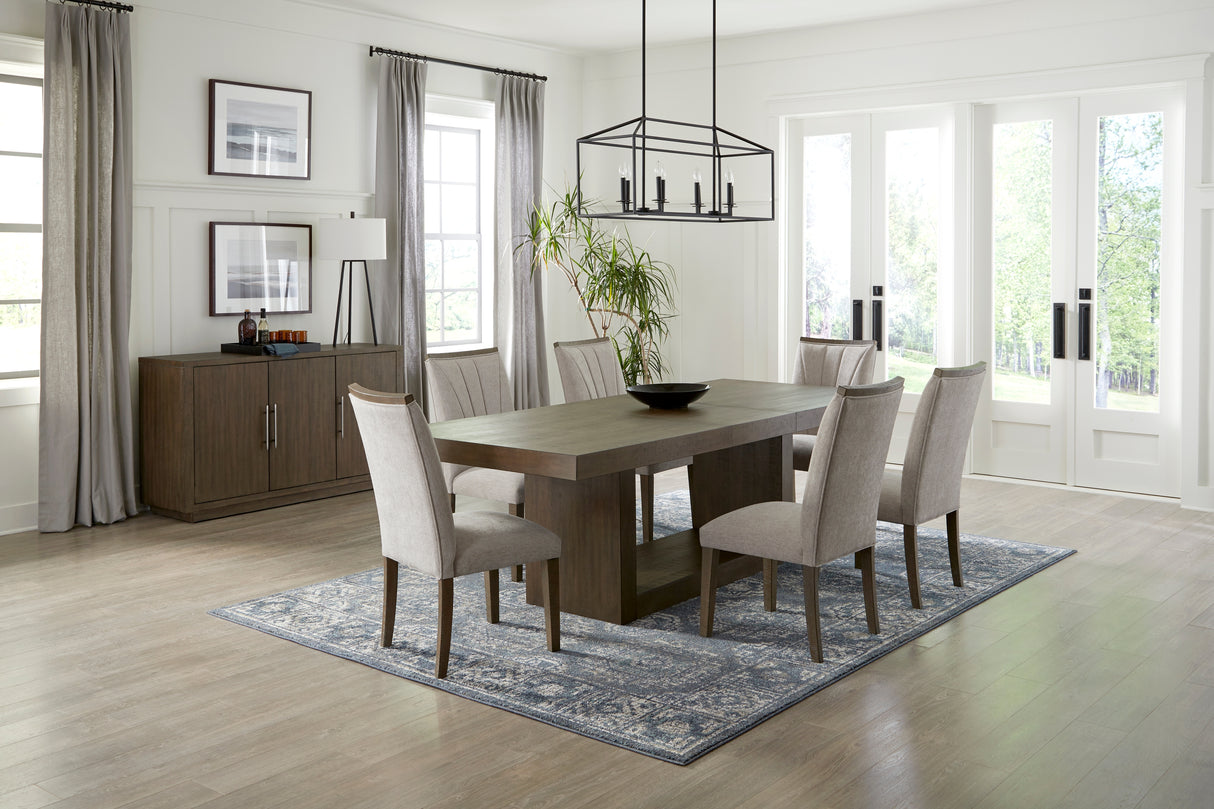 Brookings Brown 96" Extendable Dining Set from Homelegance - Luna Furniture