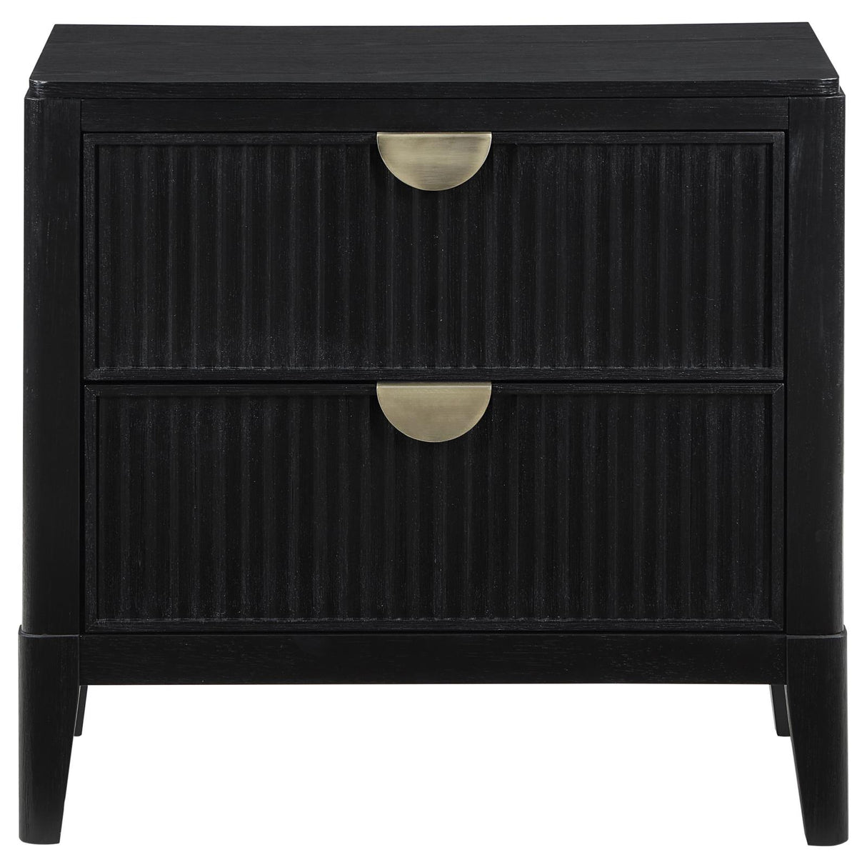Brookmead Black 2-Drawer Nightstand from Coaster - Luna Furniture