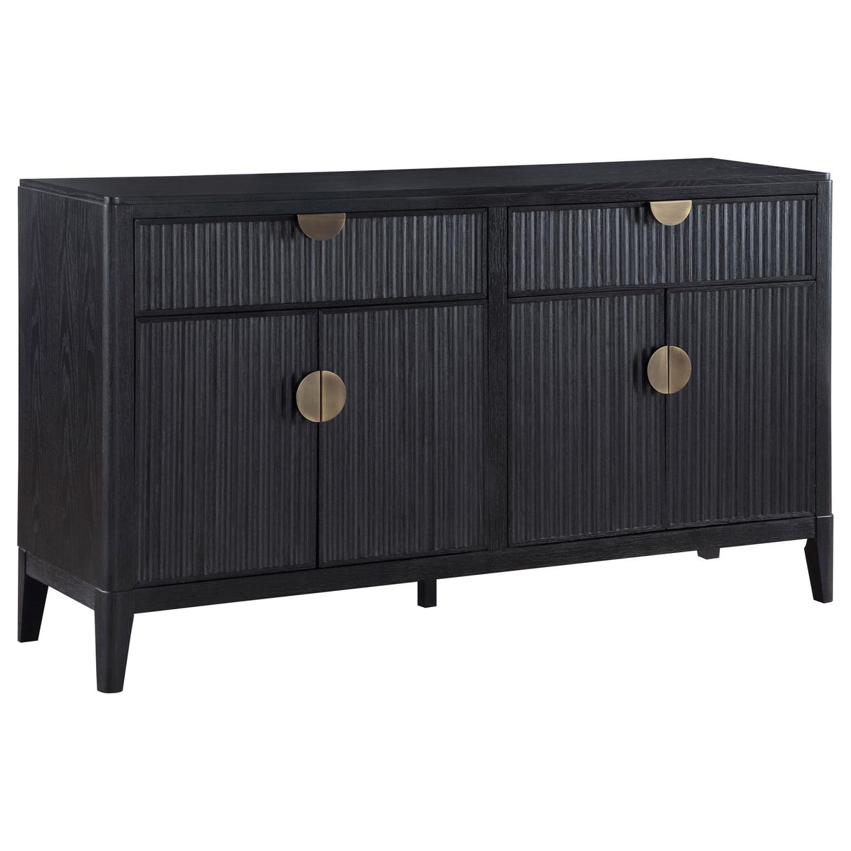 Brookmead Black 2-Drawer Sideboard Buffet with Storage Cabinet from Coaster - Luna Furniture