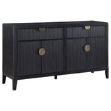 Brookmead Black 2-Drawer Sideboard Buffet with Storage Cabinet from Coaster - Luna Furniture