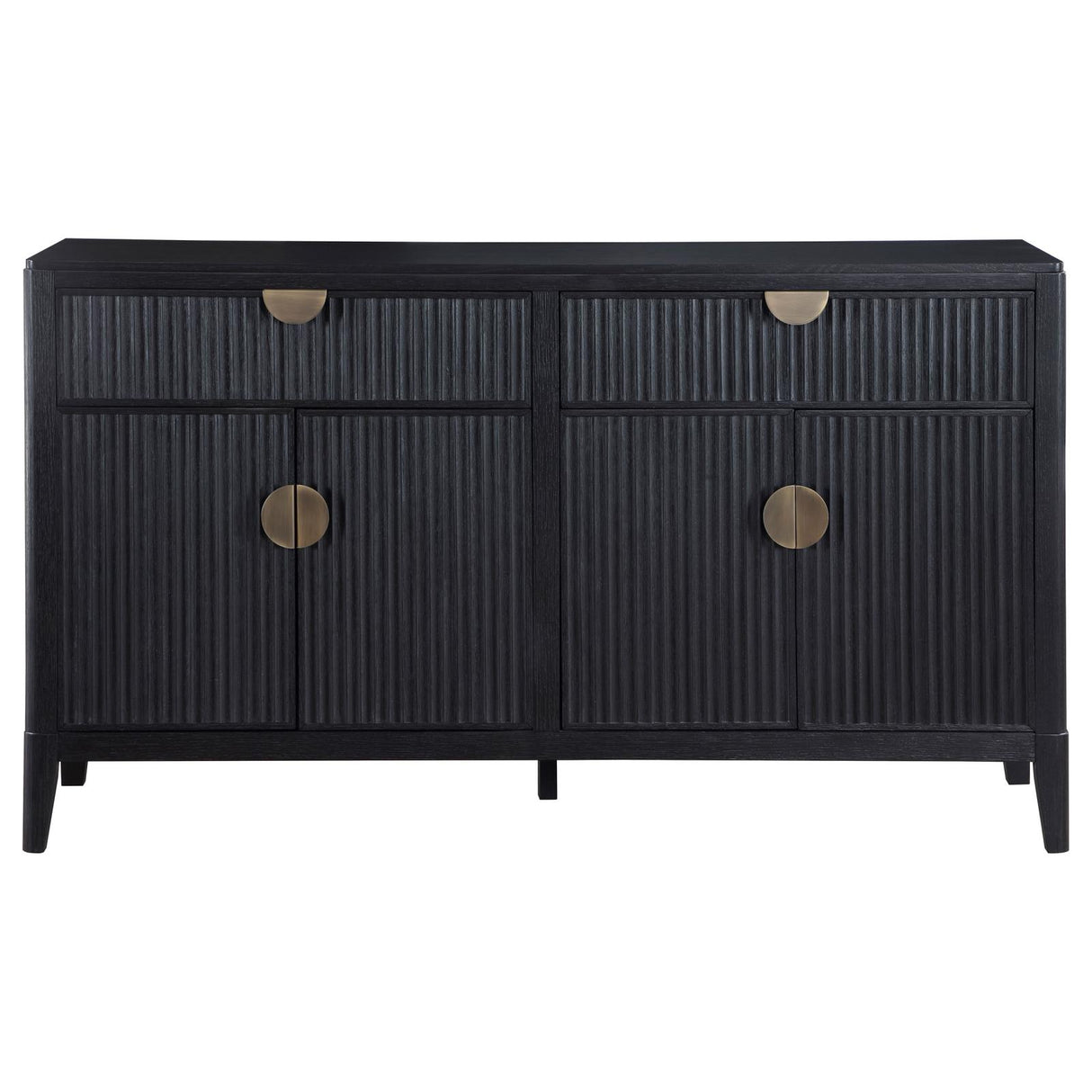 Brookmead Black 2-Drawer Sideboard Buffet with Storage Cabinet from Coaster - Luna Furniture