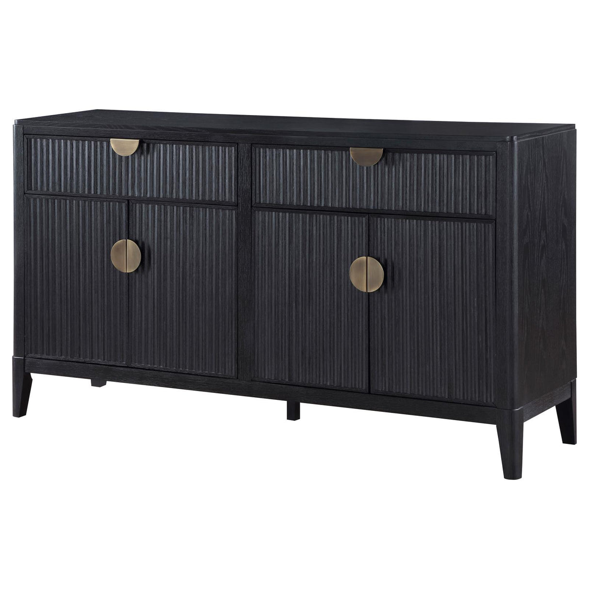 Brookmead Black 2-Drawer Sideboard Buffet with Storage Cabinet from Coaster - Luna Furniture