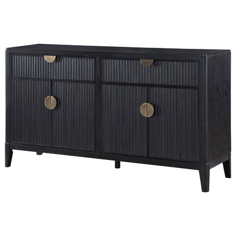 Brookmead Black 2-Drawer Sideboard Buffet with Storage Cabinet from Coaster - Luna Furniture