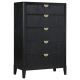 Brookmead Black 5-Drawer Bedroom Chest from Coaster - Luna Furniture