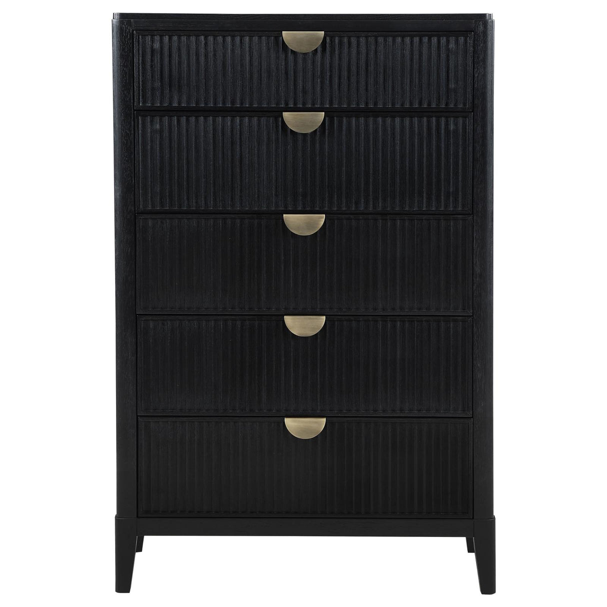 Brookmead Black 5-Drawer Bedroom Chest from Coaster - Luna Furniture