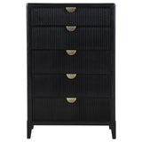 Brookmead Black 5-Drawer Bedroom Chest from Coaster - Luna Furniture