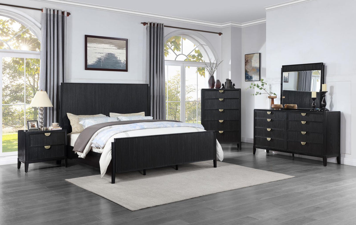 Brookmead Black 5-Drawer Bedroom Chest from Coaster - Luna Furniture
