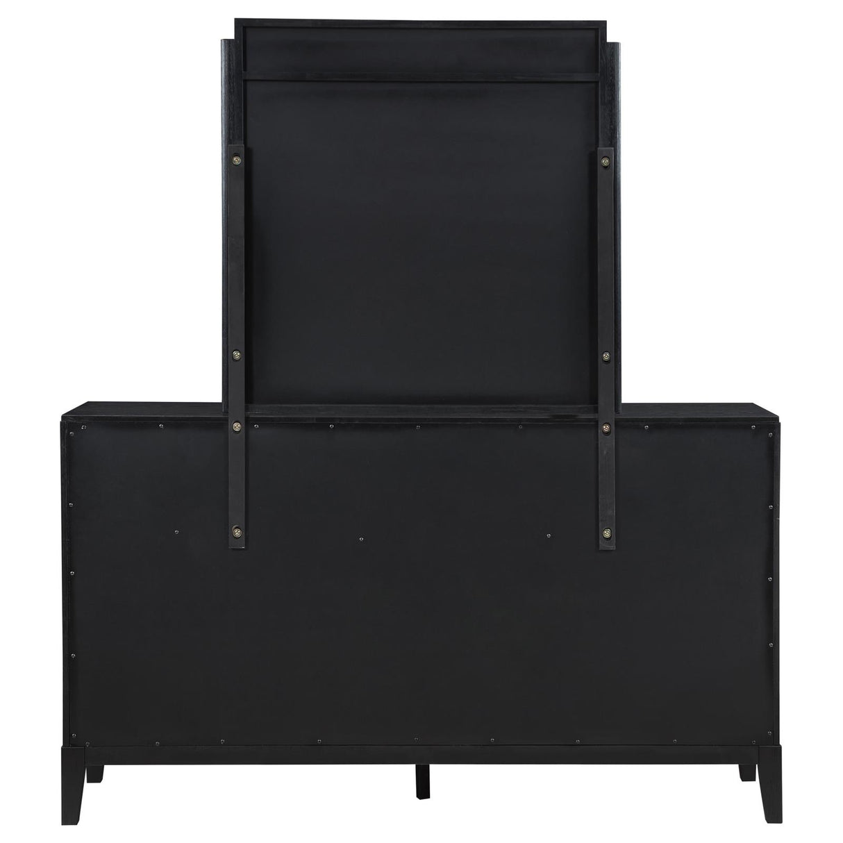 Brookmead Black 8-Drawer Bedroom Dresser with Mirror from Coaster - Luna Furniture