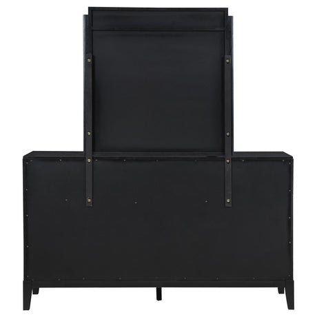 Brookmead Black 8-Drawer Bedroom Dresser with Mirror from Coaster - Luna Furniture