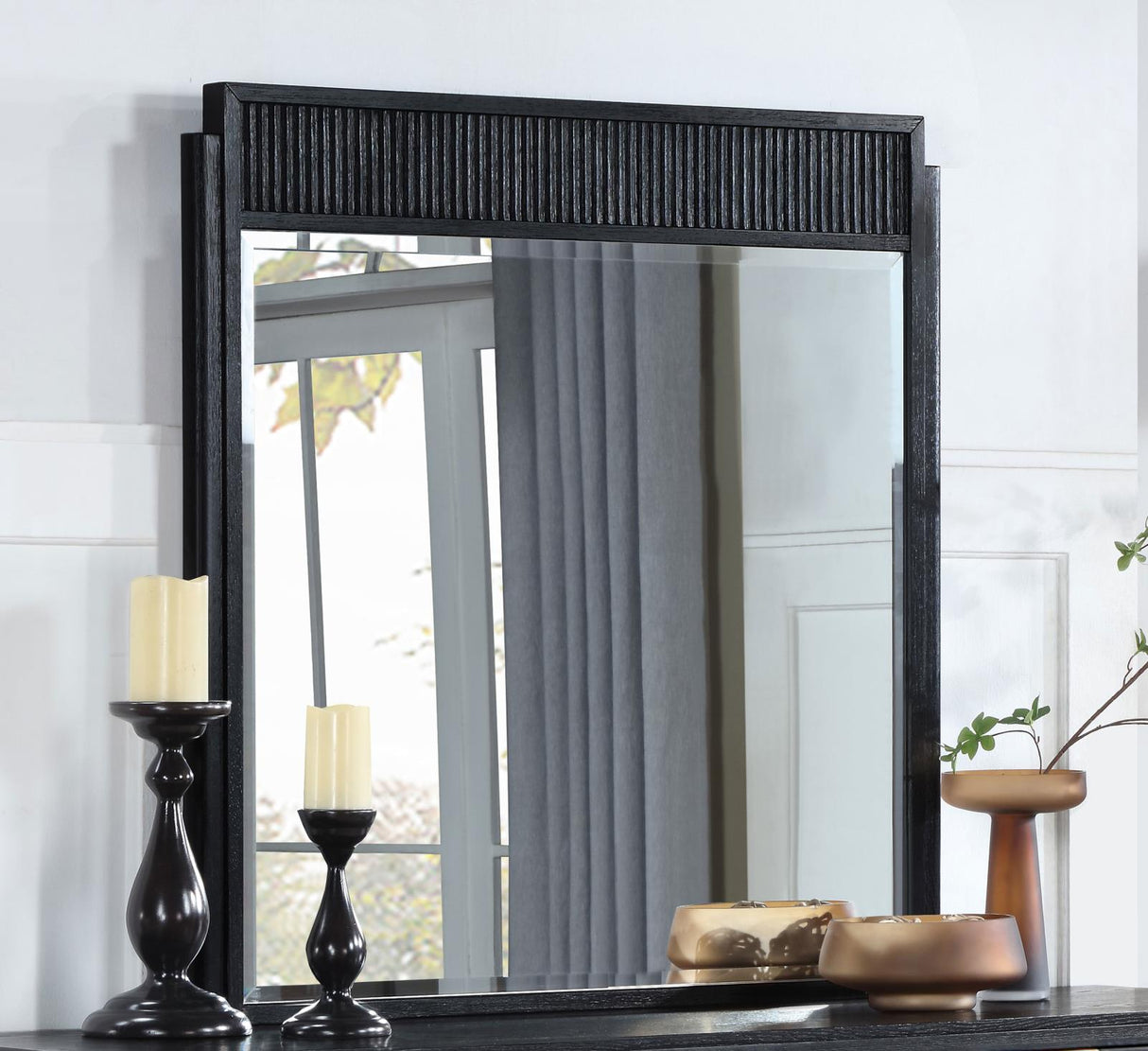 Brookmead Black Dresser Mirror (Mirror Only) from Coaster - Luna Furniture