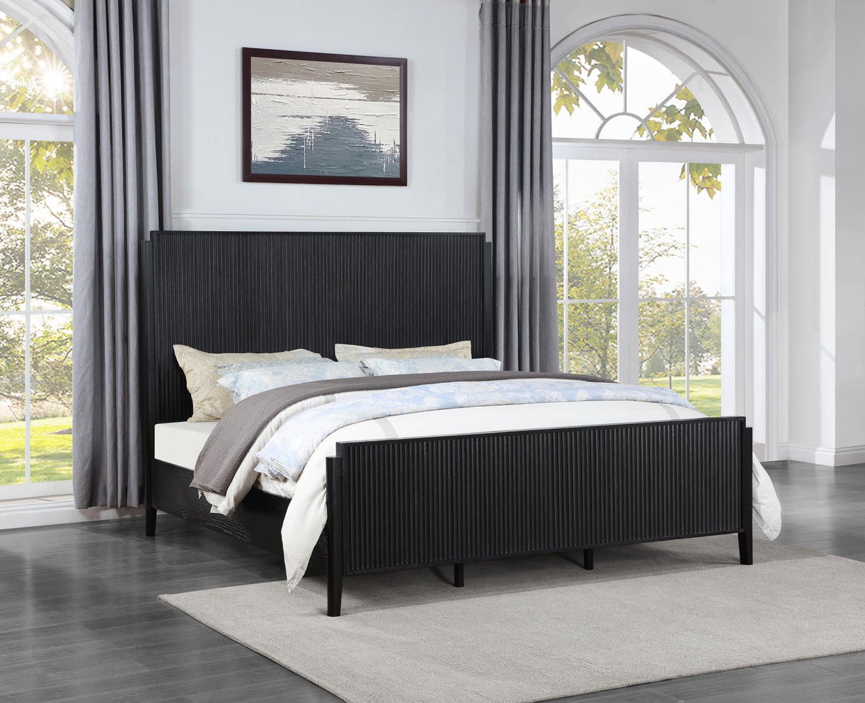 Brookmead Black Eastern King Bed from Coaster - Luna Furniture