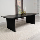 Brookmead Black Rectangular Dining Table with 18" Removable Extension Leaf from Coaster - Luna Furniture
