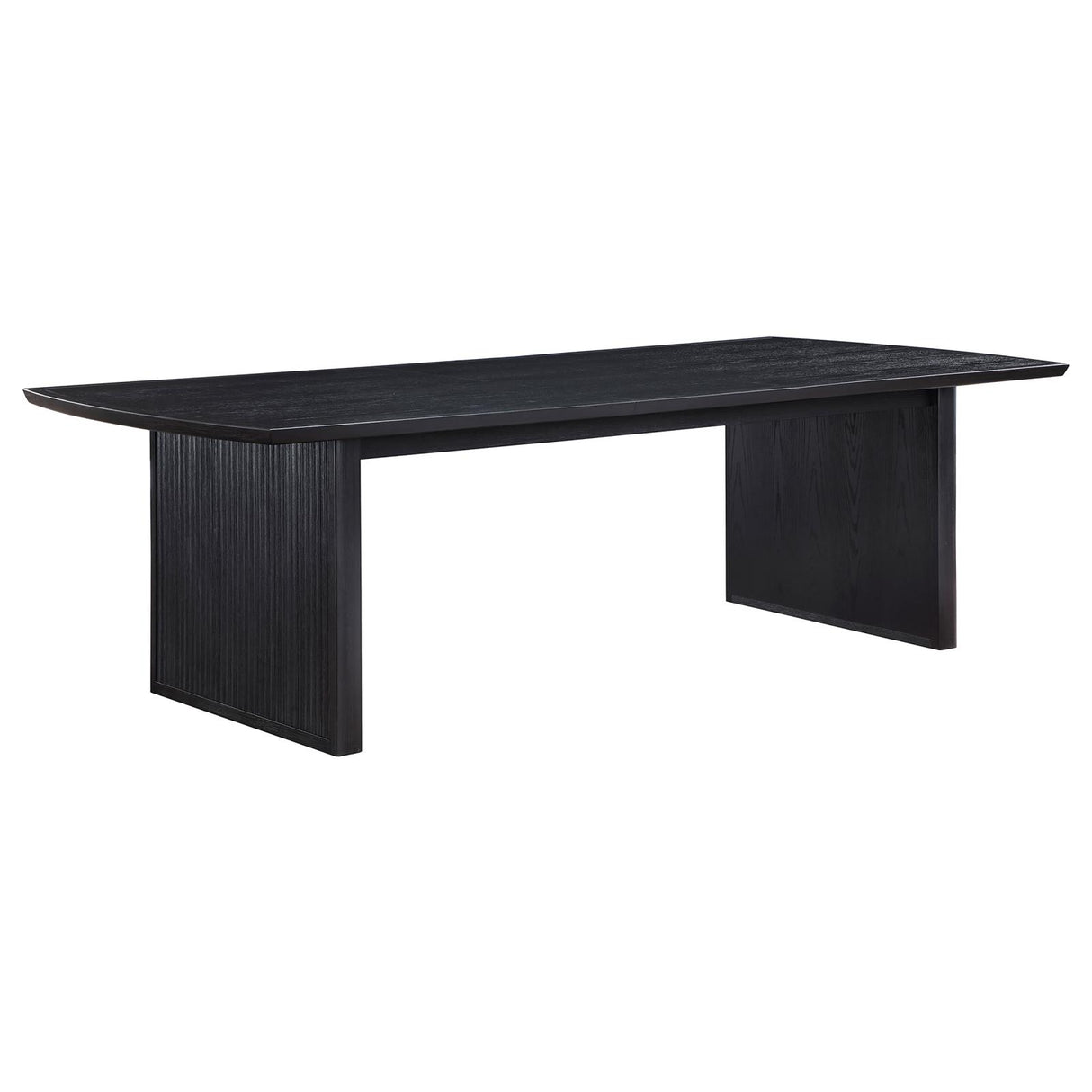 Brookmead Black Rectangular Dining Table with 18" Removable Extension Leaf from Coaster - Luna Furniture
