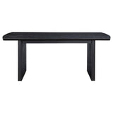 Brookmead Black Rectangular Dining Table with 18" Removable Extension Leaf from Coaster - Luna Furniture