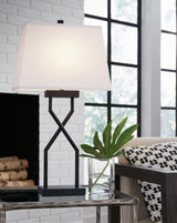Brookthrone Black Table Lamp from Ashley - Luna Furniture