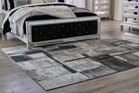 Brycebourne Black/Cream/Gray Medium Rug from Ashley - Luna Furniture