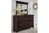 Brynhurst Dark Brown Bedroom Mirror (Mirror Only) from Ashley - Luna Furniture