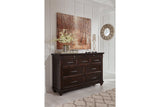 Brynhurst Dark Brown Bedroom Mirror (Mirror Only) from Ashley - Luna Furniture