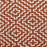 Brynnsen Rust/Ivory Pouf from Ashley - Luna Furniture