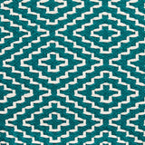 Brynnsen Teal/Ivory Pouf from Ashley - Luna Furniture