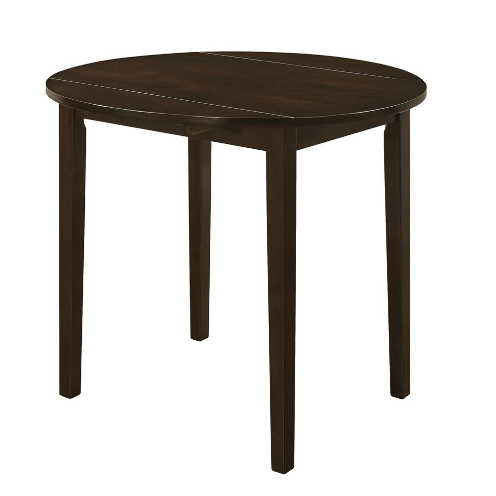 Bucknell Cappuccino and Tan 3-Piece Dining Set with Drop Leaf from Coaster - Luna Furniture