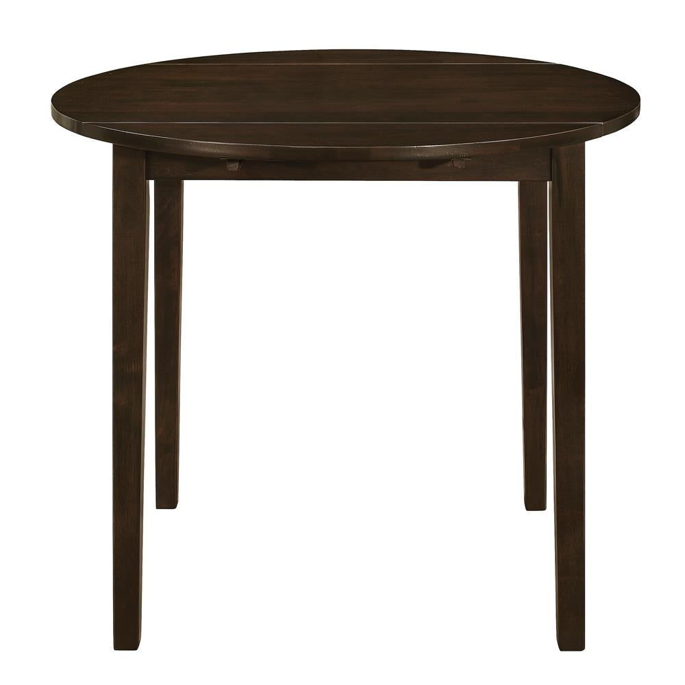Bucknell Cappuccino and Tan 3-Piece Dining Set with Drop Leaf from Coaster - Luna Furniture