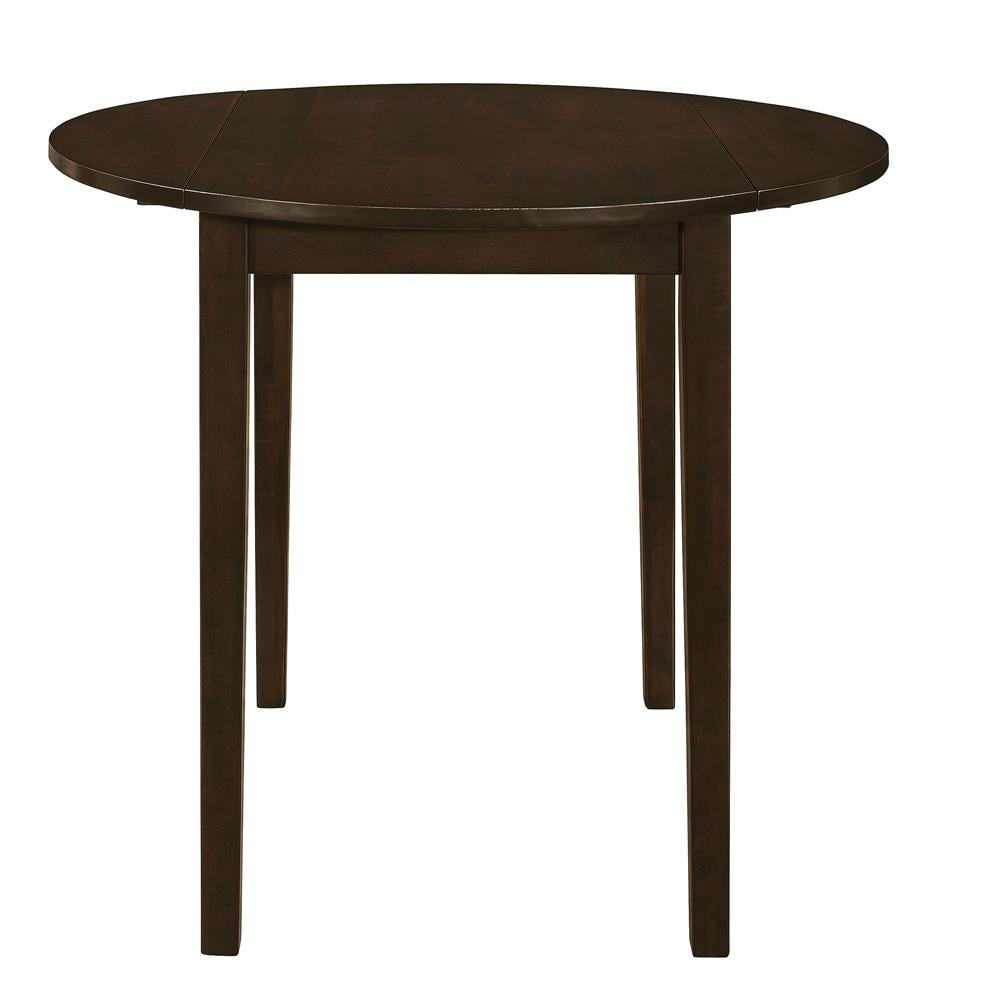 Bucknell Cappuccino and Tan 3-Piece Dining Set with Drop Leaf from Coaster - Luna Furniture