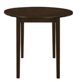 Bucknell Cappuccino and Tan 3-Piece Dining Set with Drop Leaf from Coaster - Luna Furniture