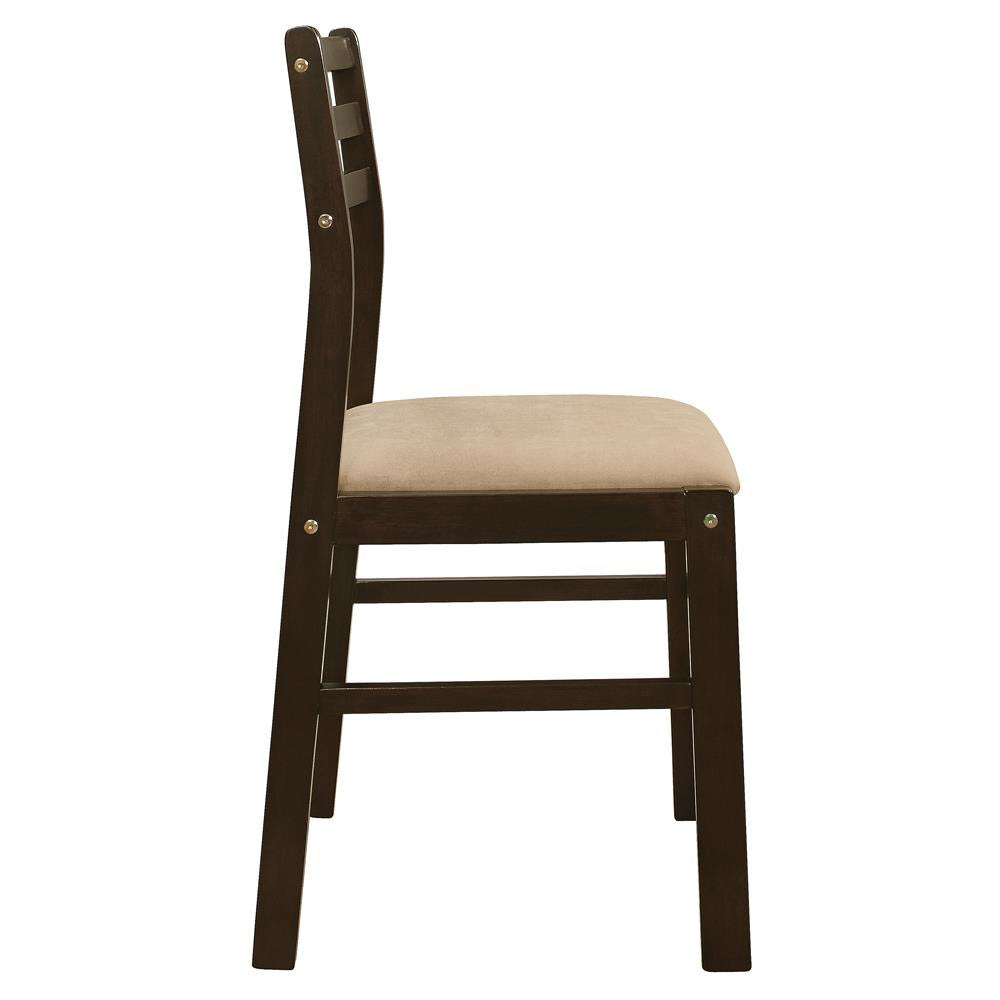 Bucknell Cappuccino and Tan 3-Piece Dining Set with Drop Leaf from Coaster - Luna Furniture