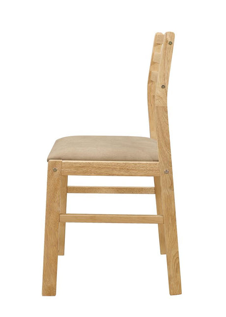 Bucknell Natural and Tan 3-Piece Dining Set with Drop Leaf from Coaster - Luna Furniture