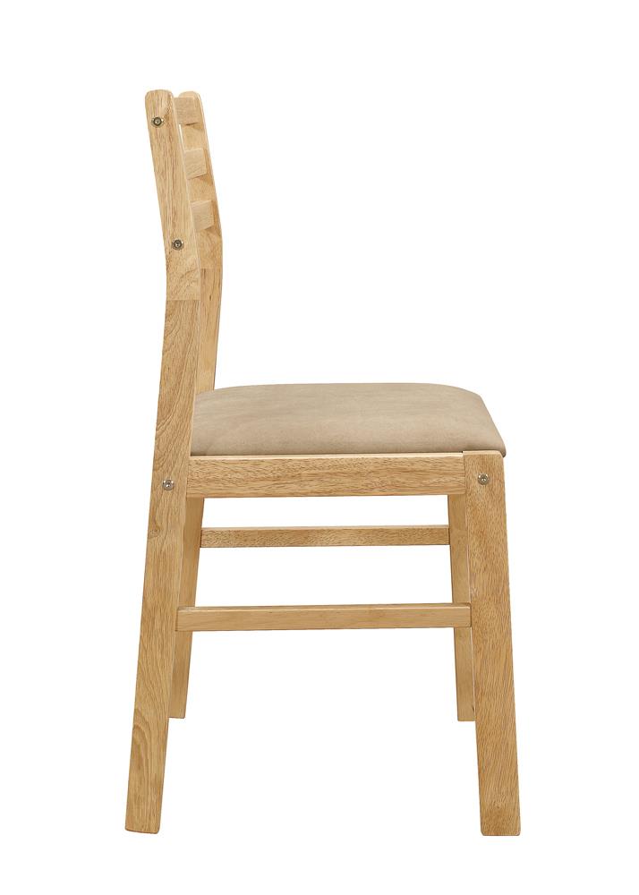 Bucknell Natural and Tan 3-Piece Dining Set with Drop Leaf from Coaster - Luna Furniture