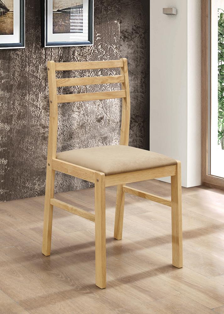 Bucknell Natural and Tan 3-Piece Dining Set with Drop Leaf from Coaster - Luna Furniture