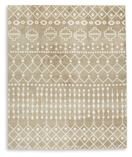 Bunchly Tan/Brown/Cream Large Rug from Ashley - Luna Furniture